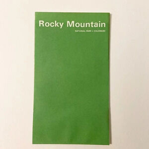 Vintage 1969 Rocky Mountain  National Park Colorado Map Travel Guide Brochure
